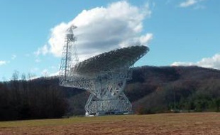 Le radiotélescope de Green Bank en Virginie-Occidentale.