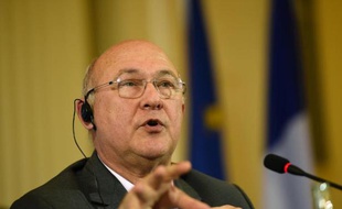 Le ministre des Finances Michel Sapin le 7 avril 2014 à Berlin