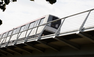 Ligne A du Métro, avec sa partie aérienne au niveau de Balma. 6/10/11 Toulouse