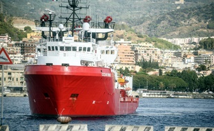 L'Ocean Viking dans le port de Messine, en Italie, en septembre 2019. (archives)