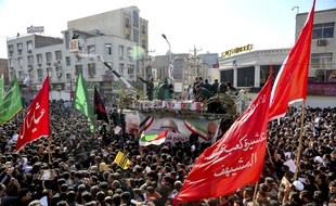 Lors des obsèques du général Qassem Soleimani à Téhéran, cette fin de semaine.