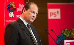 Jean Christophe Cambadelis speaks to the press after the French Socialist (PS) ruling-party national council ( conseil national du PS ) Paris, FRANCE - 12/10/2014/LCHAM_lcham013/Credit:LCHAM/SIPA/1410121748