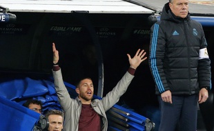 Sergio Ramos, suspendu lors du Real-Juve, traînait aux abords du terrain.. .