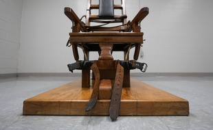 Une chaise électrique dans une prison de l'Etat de Virginie aux Etats-Unis, le 24 mars 2021.