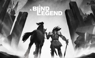 Un artwork pour le jeu audio A Blind Legend.