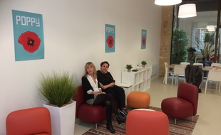 Véronique Latour, directrice de Poppy et Naïma Charai, qui coordonne le dispositif.