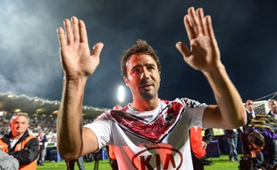 Marc Planus, le défenseur des Girondins lors de la dernière au stade Chaban-Delmas, le 9 mai 2015. /AMEZUGO_1239.01/Credit:Ugo Amez/SIPA/1505111300