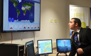 Un ancien étudiant du Centre spatial universitaire suit le parcours d'un nanosatellite (Archives).