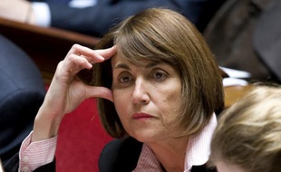 La ministre de la Culture Christine Albanel sur les bancs de l'Assemblée nationale