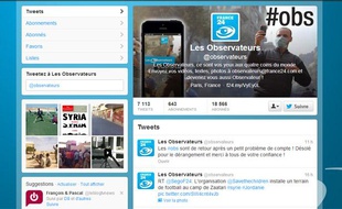 Le compte Twitter des Observateurs de France 24.