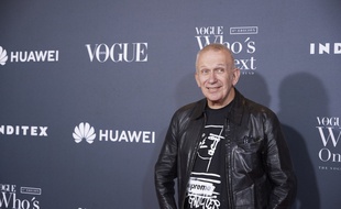 Le styliste Jean Paul Gaultier à Madrid