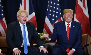 Boris Johnson et Donald Trump, le 24 septembre 2019 à New York.