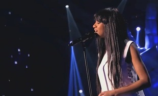Awa Sy lors de «The Voice» sur TF1.