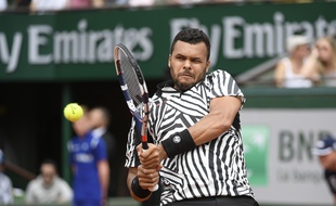 Jo-Wilfried Tsonga le 21 mai 2016 à Roland-Garros