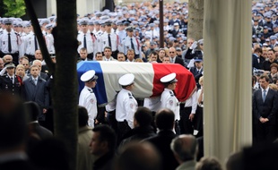 Obsèques de la policière municipale Aurélie Fouquet, le 26 mai 2010 à Villiers-sur-Marne, près de Paris