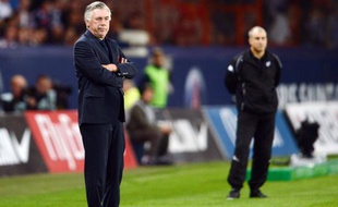 L'entraîneur du PSG, Carlo Ancelotti, le 14 septembre 2012 au Parc des Princes.