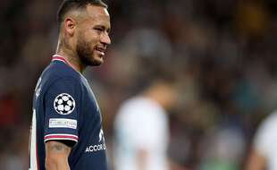 Neymar face à Manchester City, en septembre 2021.