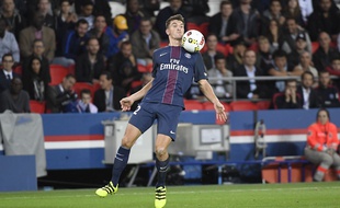 Thomas Meunier lors de PSG-Dijon, le 20 septembre 2016.