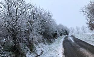 Il a neigé sur le Lauragais, en Haute-Garonne, ce mardi matin.