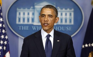 Barack Obama à la Maison blanche le 15 avril 2013.