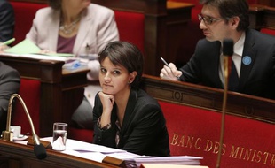Najat Vallaud-Belkacem, le 29 novembre 2013 à l'Assemblée nationale.