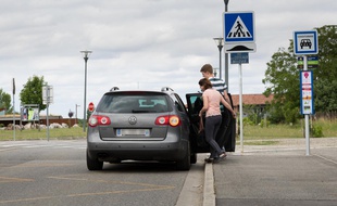 Un stop de covoiturage de Tisséo.