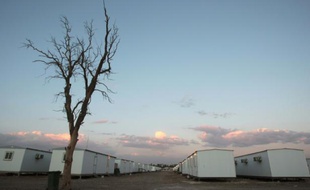Le camp Liberty, près de Bagdad, le 17 février 2012 en Irak