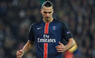 L'attaquant du PSG Zlatan Ibrahimovic, le 21 octobre 2015 au Parc des Princes contre le Real Madrid.