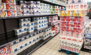 Dans un supermarché toulousain, au rayon papier WC (Illustration).