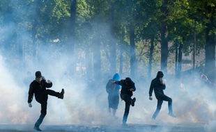 Illustration de la manifestation du 3 mai, à Nantes.