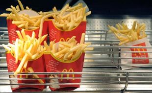 Une photo, datée du 20 août 2009, de frites de la chaîne de restauration rapide McDonald's