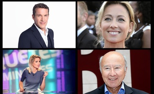 Benjamin Castaldi, Anne-Sophie Lapix, Sidonie Bonnec et Olivier Mazerolle.