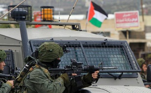 Un soldat israélien le 6 février 2015 à Qabatia