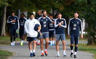 Les Bleus à Clairefontaine lors de la préparation à l'Euro 2021.