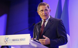 Gérard Mestrallet, Pdg de GDF Suez à Paris, le 8 octobre 2014