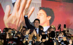 Justin Trudeau le 20 octobre 2015 à Montreal