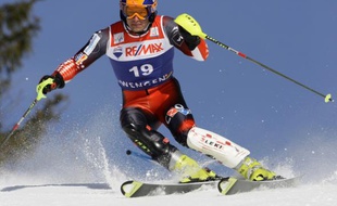 Le skieur croate Ivica Kostelic, lors du super-combiné de Wengen, le 16 janvier 2009.