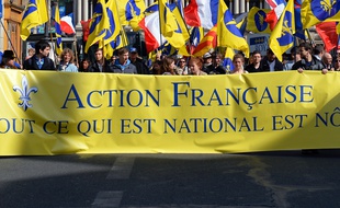 Des manifestants du mouvement royaliste Action française à Paris (photo d'illustration).