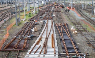 Chantier SNCF à la gare de Bordeaux