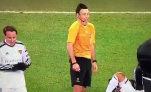 L'arbitre de la rencontre entre Bâle et Porto (1-1) en 8e de finale de la Ligue des champions, le 18 février 2015.