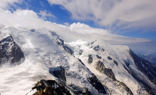Le massif du Mont-Blanc, le 29 juillet 2020.