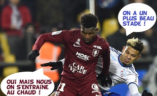 Opa Nguette à la lutte (physique et verbale) avec Kenny Lala.