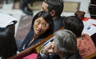 La ministre de la Culture, Fleur Pellerin, le 17 septembre 2014, à l'Assemblée nationale, à Paris.