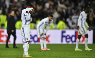 A l'image d'Alexandre Lacazette, l'OL était abattu au coup de sifflet final.