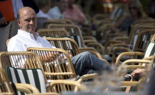 Pierre Moscovici, le 30 août 2008 à La Rochelle, en marge de l'université d'été du Parti socialiste.