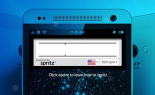L'app de lecture rapide Spritz, fondée par une équipe de chercheurs de Boston.