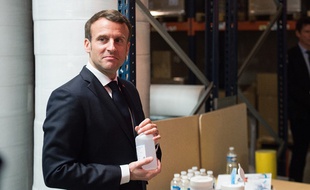 Emmanuel Macron, le 31 mars 2020 à Saint-Barthélémy-d'Anjou.