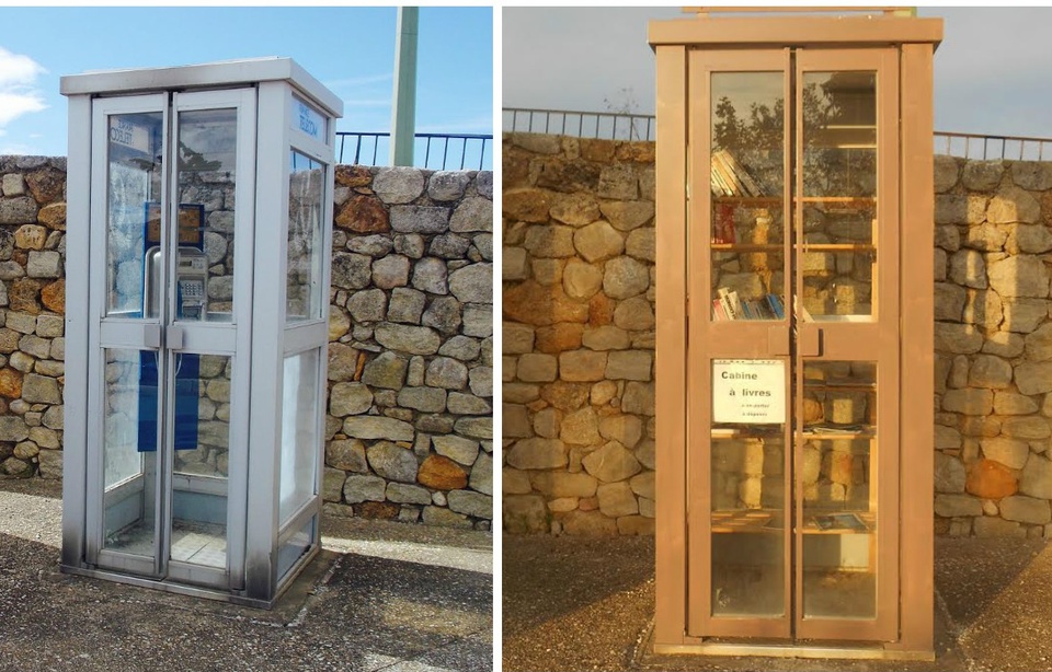 La disparition des cabines téléphoniques 960x614_cabine-telephonique-transformee-bibliotheque