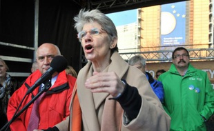 La secrétaire générale sortante de la Confédération européenne des syndicats Bernadette Segol le 14 novembre 2012 à Bruxelles