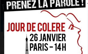 Capture d'écran du profil Facebook «Jour de colère»